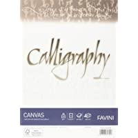 Carta pergamena Calligraphy Canvas Ruvido Favini fogli avorio A4 200 g A69Q314 (conf.50)